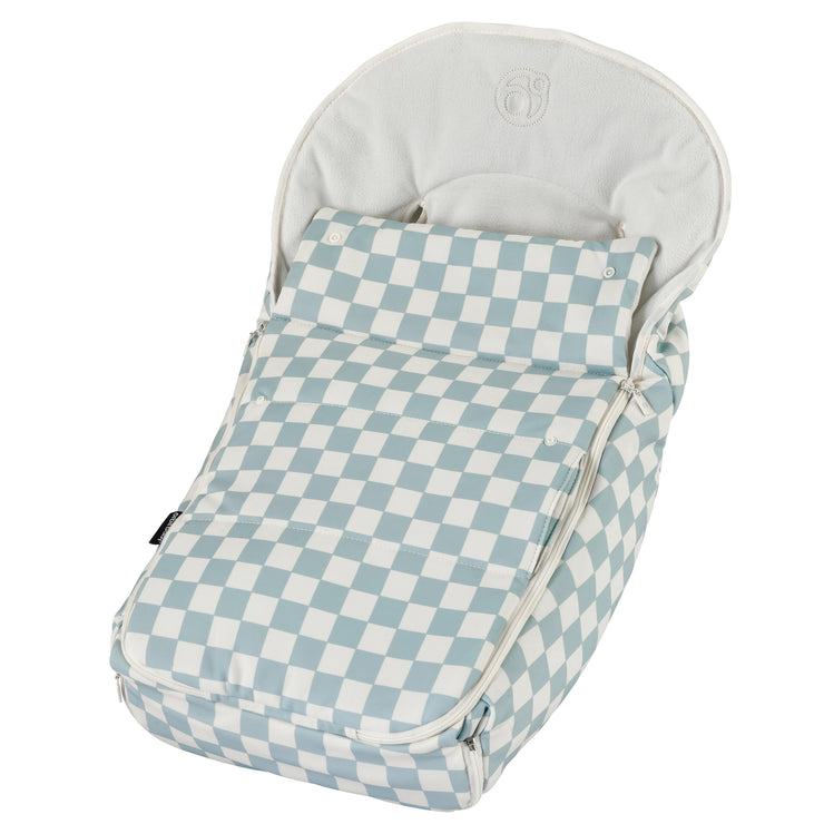 Stroller Footmuff in Checkered Surf Spray